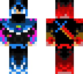re make of the teen boy in red but in blue