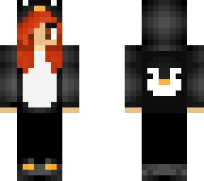 red hair penguin