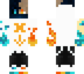 teen in fier mech
