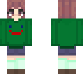 uraraka in a froggy sweater