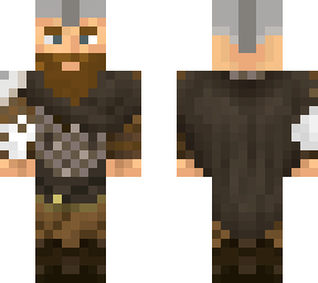 viking with shoulder armor
