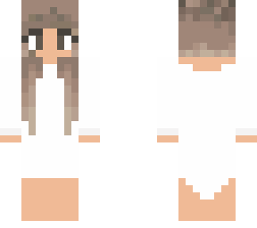 white dress brunet girl