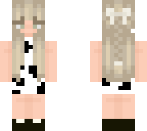 cow dress blonde adorable