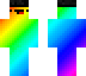 Rainbow Derp Minecraft Skins