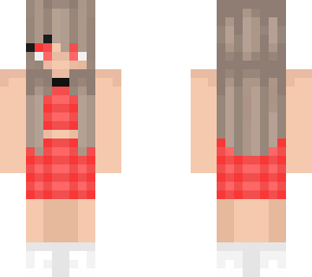 red top and skirt girl