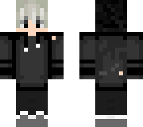 white haired man