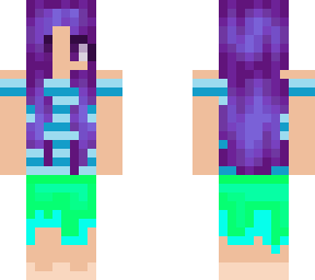 beachgoer girl with masterkat's purple hair base