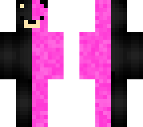 black and pink bear