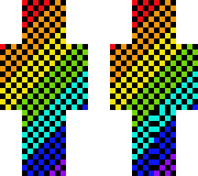 black dotted rainbow