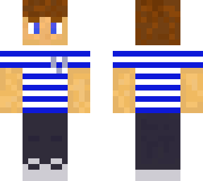 blue stripes boy