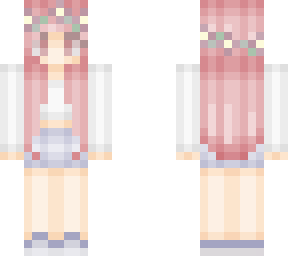 cute ready head with a flower crown