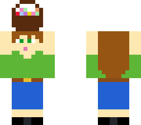 girl carrying easter basket