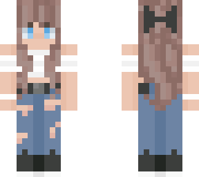 girl with crop top and jeans