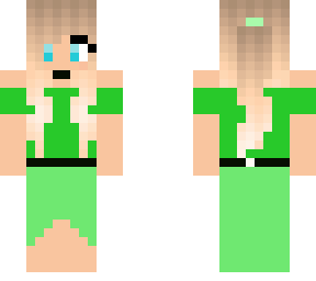 green dress