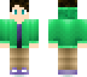 green hoodie casual skin