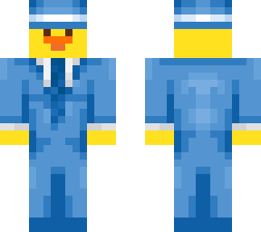 pato traje azul