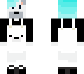 polar bear boy with ice hair using shatteredroses' polar bear outfit base