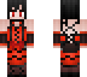 red eyed gothic girl