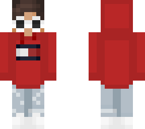 Red Hood With Clout Goggles Minecraft Skin