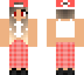 red plaid girl