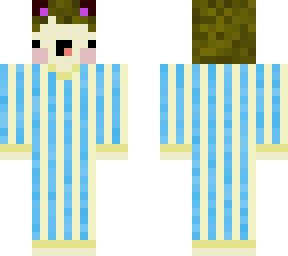 striped pajama e-girl