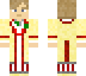5th doctor (red and white pance pattern type 2)