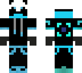 blue panda with facemask