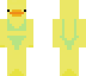 duck bikini green one piece