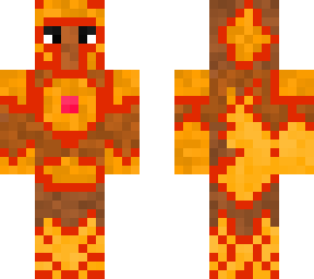 dude wearing fire armor
