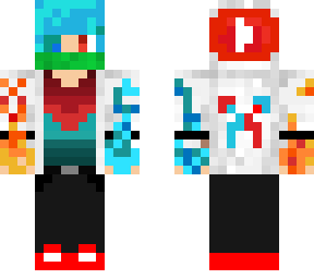 fire & water boy w/ mask