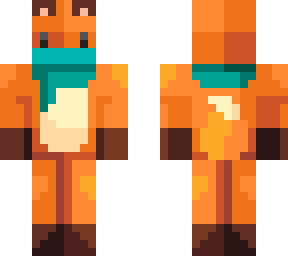 fox wearing teal bandana