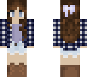 girl with plaid