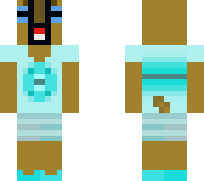 goat guy in blue