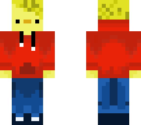mc duck with a new red hoodie