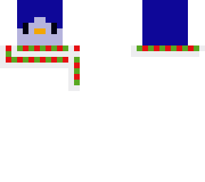 penguin with earmuffs and scarf (base or skin)