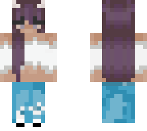 purple hair girl
