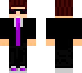 purple tie man