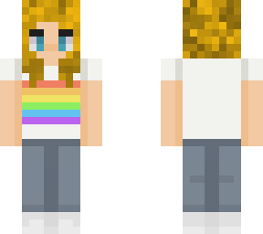 rainbow blonde blue eyes