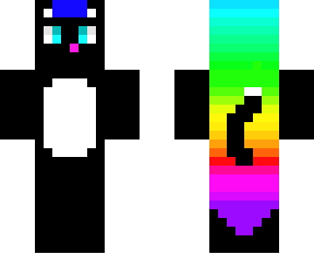 rainbow cat girl