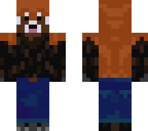 red panda but denim