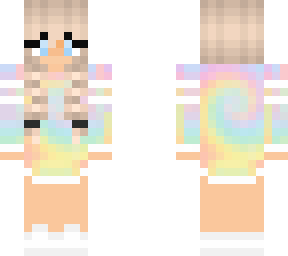 blonde girl w blue eyes tye dye