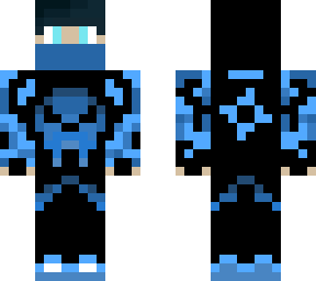 blue ninja skull