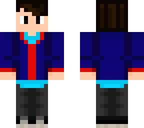 blue/red jacket boy