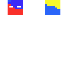 color glitch herobrine head