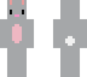 cute grey easter bunny