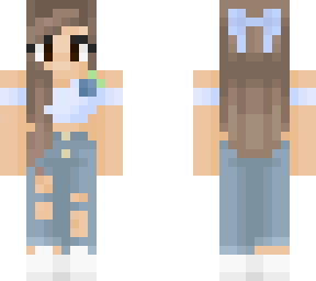 girl in a blueberry themed fit