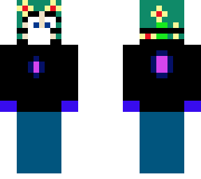 nether portal girl with mask and gloves (remake)