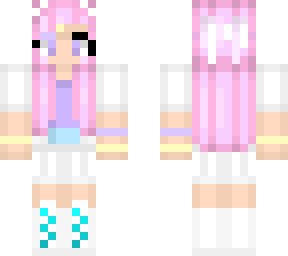 pink haired cat girl -edited-