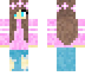 pink hoodie girl