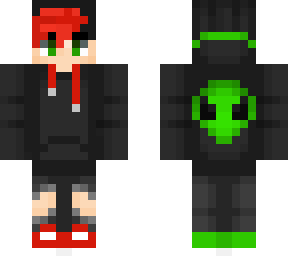red alien and green alien boy